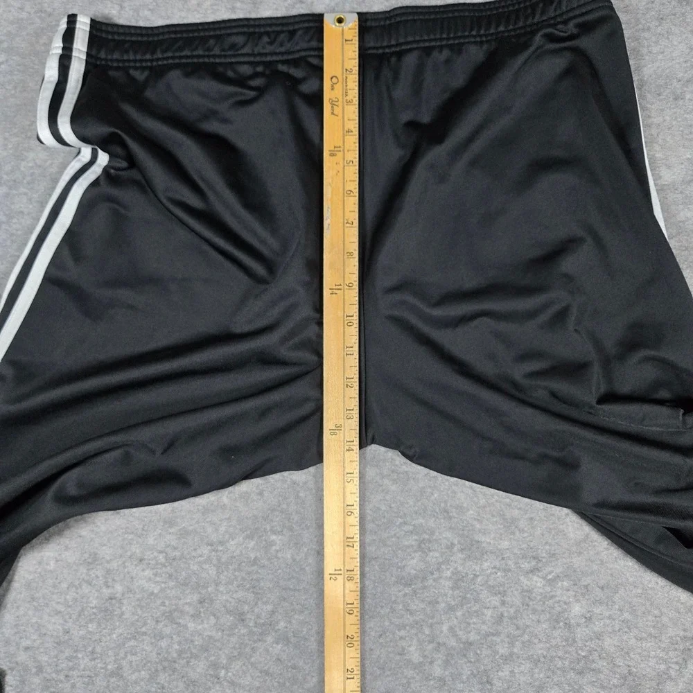 Adidas Mens Black 3-Stripe Classic Track Pants L
